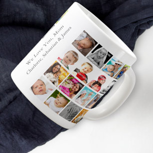 Photo Collage Personalised Custom Large Coffee Mug