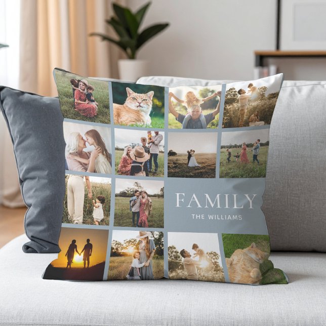 Photo Collage Personalised Family Cushion (Creator Uploaded)
