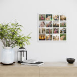 Photo Collage Personalised Family Faux Canvas Print<br><div class="desc">Simply add your photos for a custom family collage faux canvas wall art.</div>