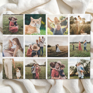 Photo Collage Personalised Fleece Blanket