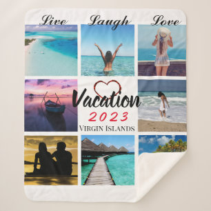 Photo Collage Personalised Sherpa Blanket