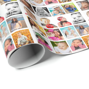 Photo Collage Personalised Wrapping Paper