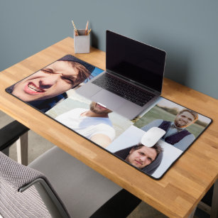Photo Collage Put Your Face On a Desk Mat