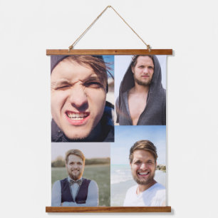 Photo Collage Put Your Face On a  Hanging Tapestry