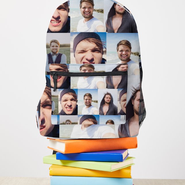 Photo Collage Put Your Face On a Printed Backpack (Creator Uploaded)