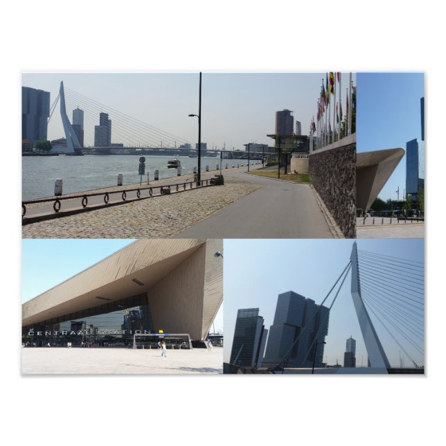 Photo collage Rotterdam 4 Print (Front)