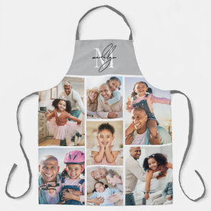 Photo Collage Simple Elegant Picture Apron