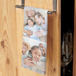 Photo Collage Simple Elegant Picture Tea Towel<br><div class="desc">Personalised 10-Photo Collage Kitchen Towel. This custom kitchen towel is a thoughtful and practical way to showcase your favourite memories while adding a personal touch to your space. The design features a 10-photo collage layout, perfect for highlighting special moments—whether it’s family photos, travel adventures, pets, friends, or anything else meaningful...</div>