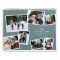 Photo collage teal family scrapbook 