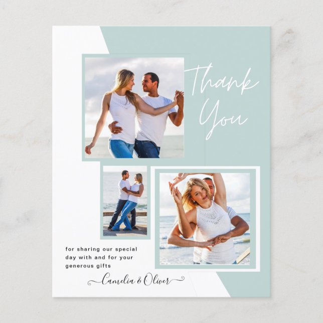 Photo Collage THANK YOU Wedding/Baby/Graduate/ANY Flyer (Front)