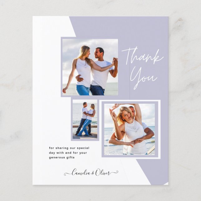 Photo Collage THANK YOU Wedding/Baby/Graduate/ANY Flyer (Front)