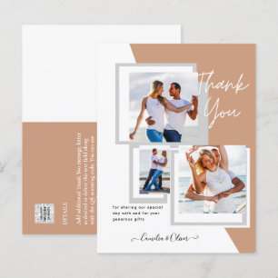 Photo Collage THANK YOU Wedding/Baby/Graduate/ANY Postcard