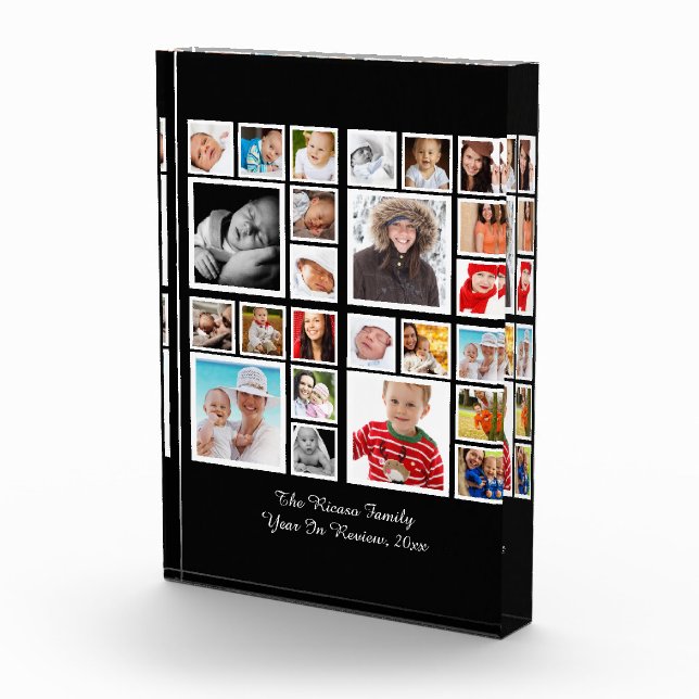 Photo Collage Unique Custom Personalised Block (Right)