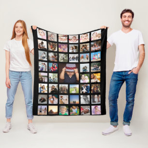Photo Collage  Unique Personalised DIY Custom Fleece Blanket