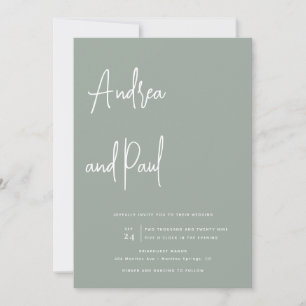 Photo Collage Wedding   Qr Code Invitations