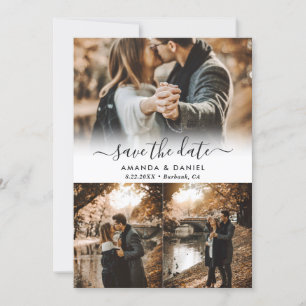 Photo Collage Wedding Save The Date Cards