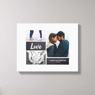Photo Collage Wedding Sign and for Signatures