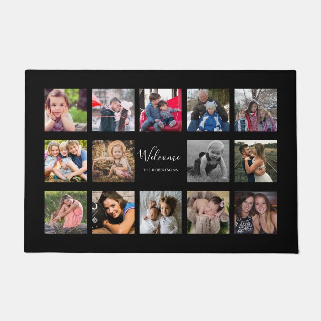 Photo Collage Welcome Custom Doormat (Front)