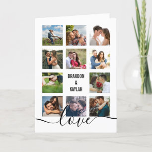 Photo Collage White Wedding Program