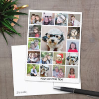 Photo Collage with 17 Photos - can edit colour