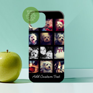Photo Collage with Black Background iPhone 13 Pro Max Case
