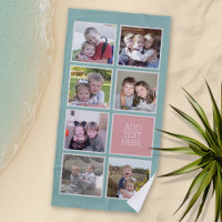 Photo Collage with Pastel Colours and Custom Text