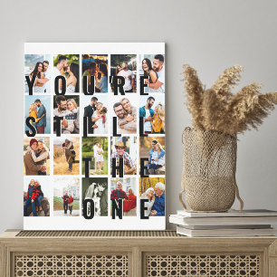 Photo Collage You're Still the One 20 Picture Canvas Print