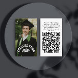 Photo College Fund QR Code Graduation Insert<br><div class="desc">Looking for a convenient way to support your graduate's future education endeavours? Our business card-sized, photo "College Fund" graduation enclosure card is just what you need. Featuring a scannable QR code labelled "college fund", this card allows family and friends to effortlessly contribute towards their higher education journey. Simply include it...</div>