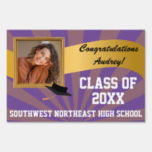 Photo Congratulations Black & Gold Graduation