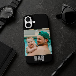 Photo Coolest Dad Est. Custom Year - Dad Gift iPhone 16 Case