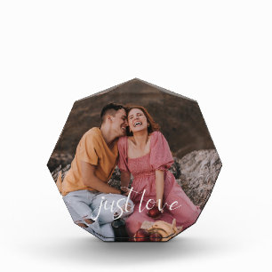 Photo Couple Heart Just Love Script