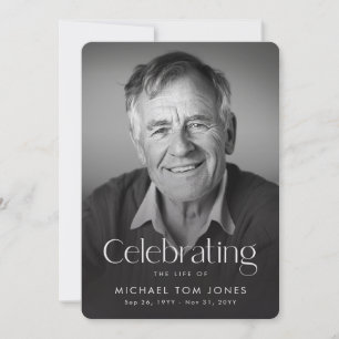 Photo Cover Celebration of Life Funeral Program