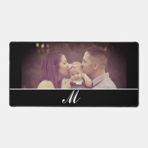 Photo Create Your Own Monogram Custom  Desk Mat