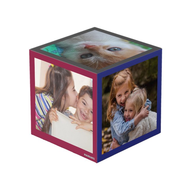 Photo Cube - HAMbWG - With colourful frames (Front Angled)