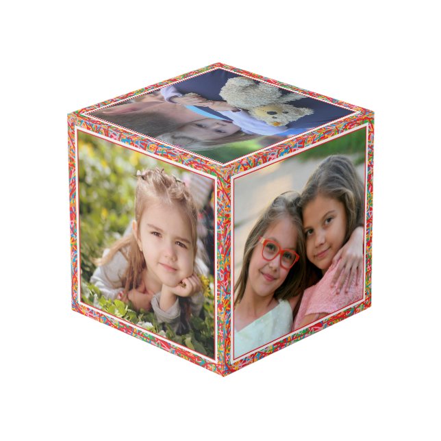 Photo Cube - primary Colour Frames - HAMbWG (Back Angled)