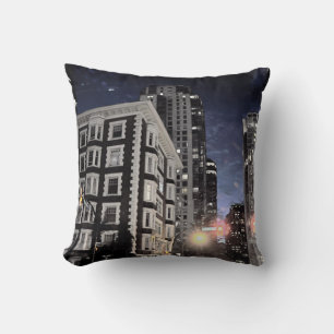 photo cushion of city the night