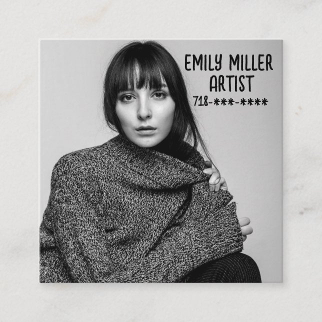 PHOTO Custom Business Cards (Front)