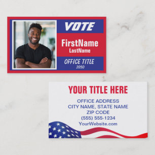 Photo Custom Campaign Template Business Card