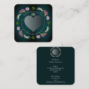 Photo Custom Floral Weddings, Anniversaries Square Business Card