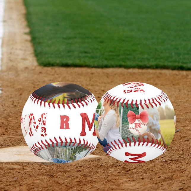 Photo Custom Monogram Baseball Mum (Creator Uploaded)