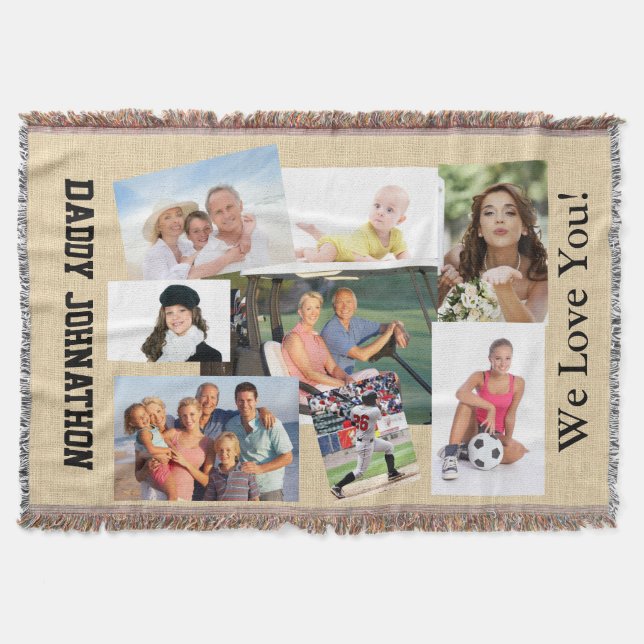 Photo Customised Throw Blanket - SRF (Front)