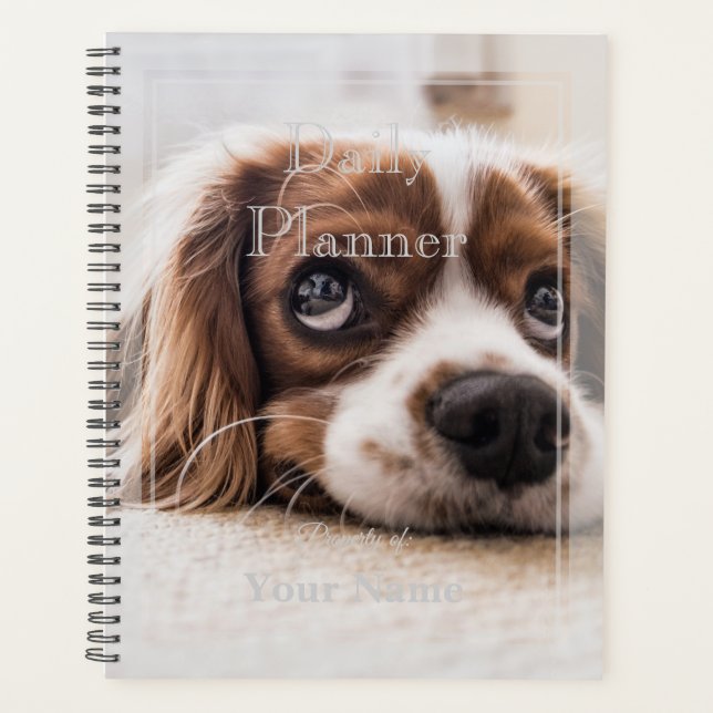 Photo Daily Planner showing a puppy - HAMbWG (Front)