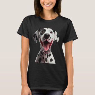 Photo dalmation puppy dog Cheerful Smiling Dalmat T-Shirt