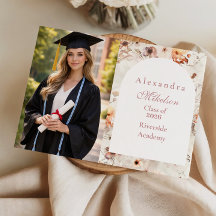 Photo Delicate Spring Flowers Graduation