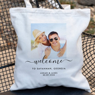 Photo Destination Wedding Weekend Welcome Bag, Tote Bag