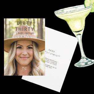 Photo Dirty Thirty Birthday Party  Invitation
