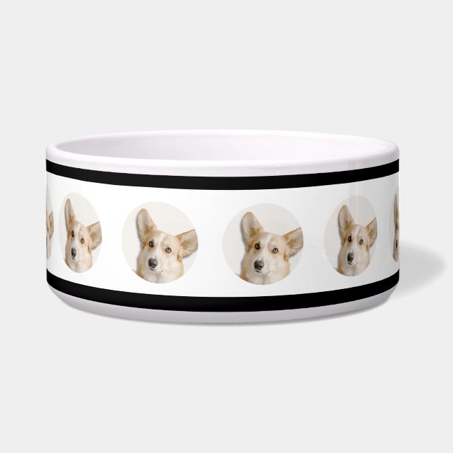 Photo Dog Bowl - Custom Made with Image (Front)