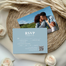 Photo Dust Blue QR Code Wedding