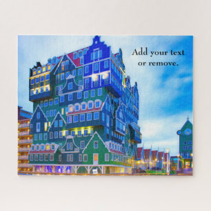 Photo: Dutch canal houses Amsterdam, Netherlands, Jigsaw Puzzle