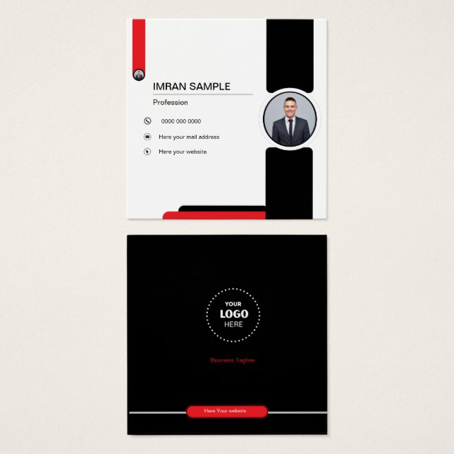 photo edating Business Card (Front & Back)